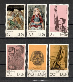 DDR Michelnummer 1607 - 1612 gestempelt DDR Michelnummer 1607 - 1612 gestempelt