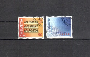 Schweiz Michelnummer 1637 - 1638 gestempelt