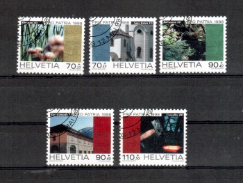 Schweiz Michelnummer 1649 - 1653 gestempelt