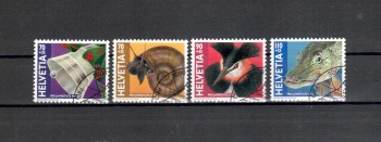 Schweiz Michelnummer 1663 - 1666 gestempelt