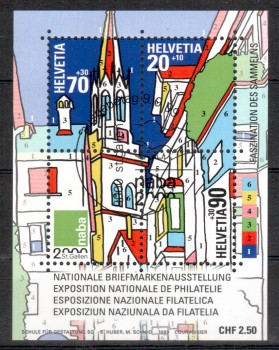 Schweiz Michelnummer 1692 - 1694 Block 29 gestempelt