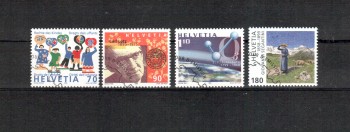 Schweiz Michelnummer 1695 - 1698 gestempelt