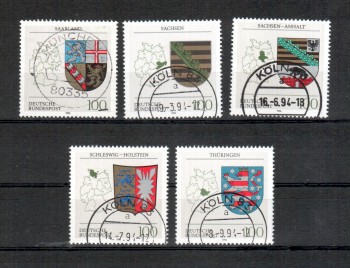 BRD Michelnummer 1712 - 1716 gestempelt