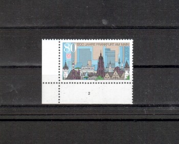 BRD Michelnummer 1721 postfrisch EUL Formnr.2 BRD Michelnummer 1721 postfrisch EUL Formnr.2