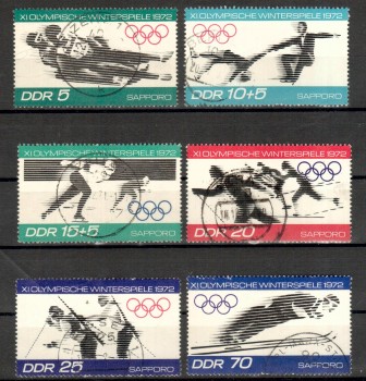 DDR Michelnummer 1725 - 1730 gestempelt DDR Michelnummer 1725 - 1730 gestempelt