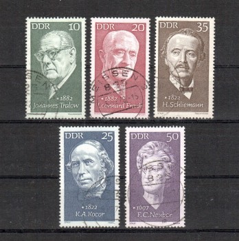 DDR Michelnummer 1731 - 1735 gestempelt