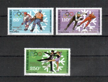 ( 182seoul_calgary ) Niger Michelnummer 1043 - 1045 postfrisch ( 182seoul_calgary ) Niger Michelnummer 1043 - 1045 postfrisch