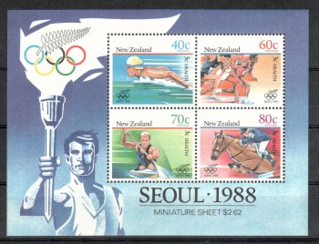 ( 184seoul_calgary ) Neuseeland Michelnummer Block 16 postfrisch ( 184seoul_calgary ) Neuseeland Michelnummer Block 16 postfrisch