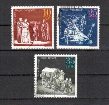 DDR Michelnummer 1850 - 1852 gestempelt