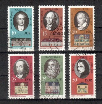 DDR Michelnummer 1856 - 1861 gestempelt