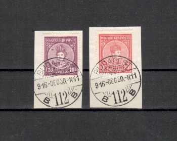 Ungarn Michelnummer 188 - 189 gestempelt Ungarn Michelnummer 188 - 189 gestempelt