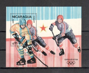 (intern: OLY188 ) Nicaragua Michelnummer Block 155 gestempelt