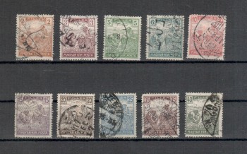 Ungarn Michelnummer 190 - 199 gestempelt Ungarn Michelnummer 190 - 199 gestempelt