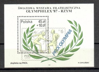 ( 190seoul_calgary ) Polen Michelnummer Block 104 postfrisch ( 190seoul_calgary ) Polen Michelnummer Block 104 postfrisch