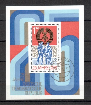 DDR Michelnummer 1983 Block 41 gestempelt DDR Michelnummer 1983 Block 41 gestempelt