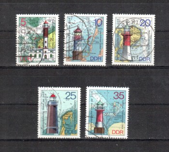 DDR Michelnummer 2045 - 2049 gestempelt