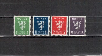 Norwegen Michelnummer 207 - 210 postfrisch