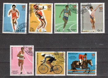 (intern: OLY208 ) Paraguay Michelnummer 4047 - 4053 gestempelt (intern: OLY208 ) Paraguay Michelnummer 4047 - 4053 gestempelt