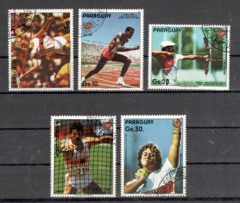 (intern: OLY210 ) Paraguay Michelnummer 4130 - 4134 gestempelt (intern: OLY210 ) Paraguay Michelnummer 4130 - 4134 gestempelt