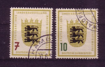 BRD Michelnummer 212-213 gestempelt