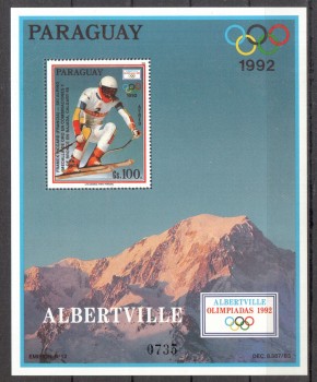 (intern: OLY214 ) Paraguay Michelnummer Block 469 a postfrisch (intern: OLY214 ) Paraguay Michelnummer Block 469 a postfrisch