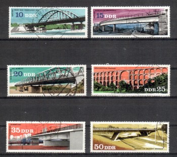 DDR Michelnummer 2163 - 2168 gestempelt