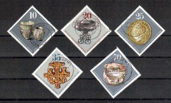 DDR Michelnummer 2182 - 2186 gestempelt