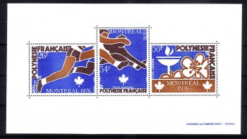 frz.Polynesien 219 - 221 Block 3 postfrisch 