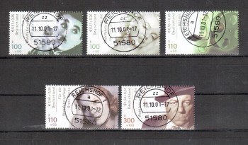 BRD Michelnummer 2218 - 222 A gestempelt