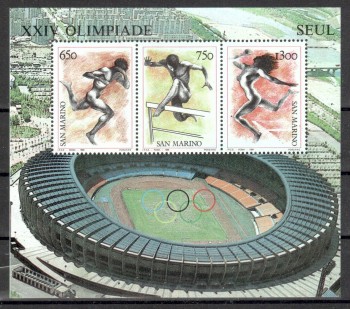 ( 222seoul_calgary ) San Marino Michelnummer Block 11 postfrisch ( 222seoul_calgary ) San Marino Michelnummer Block 11 postfrisch