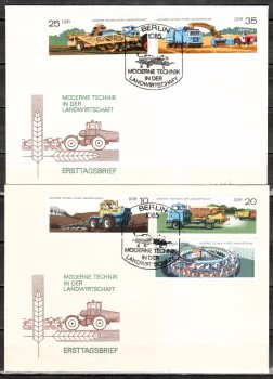 DDR Michelnummer 2236 - 2240 FDC