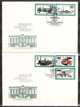 DDR Michelnummer 2254 - 2258 FDC