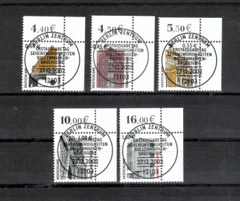 BRD Michelnummer 2298 - 2302 gestempelt BRD Michelnummer 2298 - 2302 gestempelt