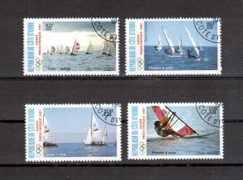 (intern: OLY235 ) Elfenbeinkueste Michelnummer 950 - 953 gestempelt (intern: OLY235 ) Elfenbeinkueste Michelnummer 950 - 953 gestempelt