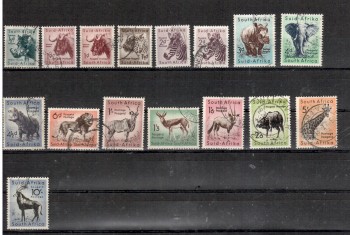 Suedafrika Michelnummer 239 - 252 gestempelt