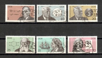 DDR Michelnummer 2406 - 2411 gestempelt DDR Michelnummer 2406 - 2411 gestempelt