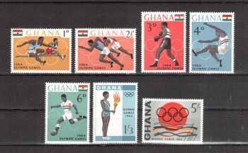 (intern: OLY244 ) Ghana Michelnummer 188 - 194 postfrisch (intern: OLY244 ) Ghana Michelnummer 188 - 194 postfrisch