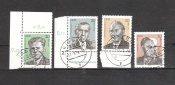 DDR Michelnummer 2454 - 2457 gestempelt DDR Michelnummer 2454 - 2457 gestempelt