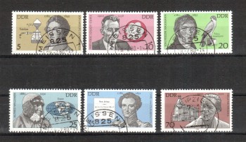 DDR Michelnummer 2492 - 2497 gestempelt