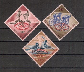 (intern: OLY249 ) Guinea Michelnummer 239 - 241 a postfrisch (intern: OLY249 ) Guinea Michelnummer 239 - 241 a postfrisch