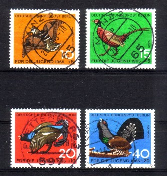 Berlin Michelnummer 250 - 253 gestempelt