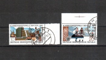 DDR Michelnummer 2514 - 2515 gestempelt