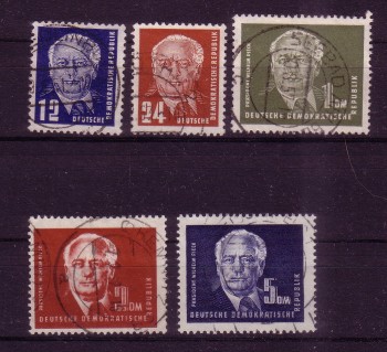 DDR Michelnummer 251 - 255 gestempelt