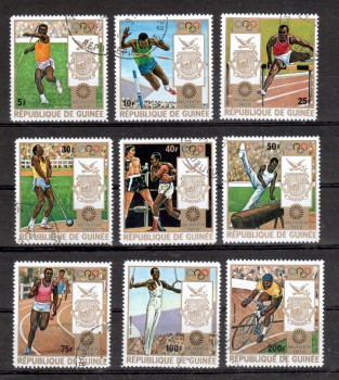(intern: OLY252 ) Guinea Michelnummer 640 - 648 gestempelt (intern: OLY252 ) Guinea Michelnummer 640 - 648 gestempelt