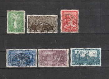 Norwegen Michelnummer 259 - 264 gestempelt Norwegen Michelnummer 259 - 264 gestempelt