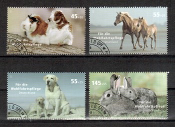 BRD Michelnummer 2630 - 2633 gestempelt