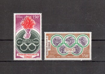 (intern: OLY263 ) Kongo Brazzaville Michelnummer 312 - 313 postfrisch (intern: OLY263 ) Kongo Brazzaville Michelnummer 312 - 313 postfrisch