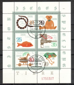 DDR Michelnummer 2661 - 2666 Kleinbogen gestempelt