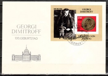 DDR Michelnummer 2708 - Block 68 FDC