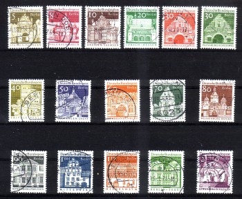 Berlin Michelnummer 270 - 285 gestempelt